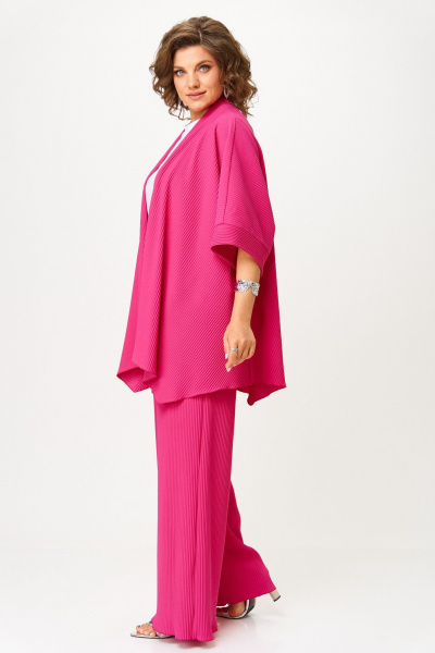 Брюки, кардиган, футболка Michel chic 1427 фуксия - фото 4