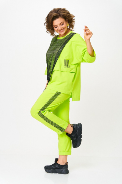 Брюки, джемпер Michel chic 1329/1 салатовый - фото 4