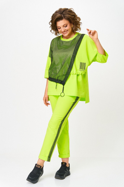 Брюки, джемпер Michel chic 1329/1 салатовый - фото 2