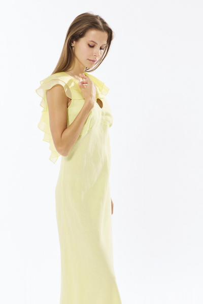 Платье DAVA 1218 желтый - фото 5