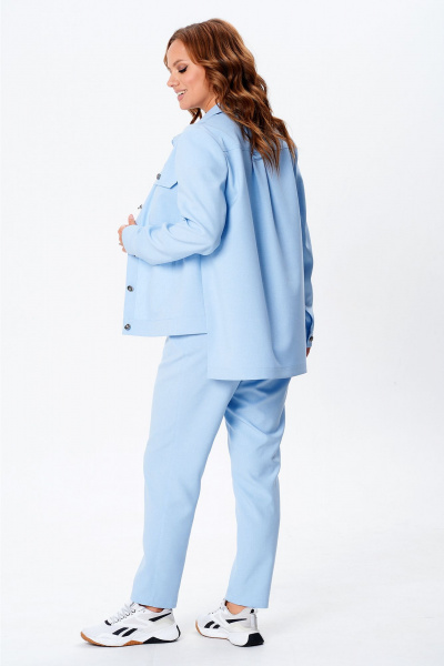 Брюки, куртка Liona Style 694 нежно-голубой - фото 2