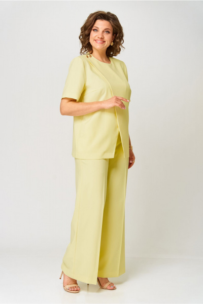 Брюки, жилет Орхидея 1597 лимонный - фото 4