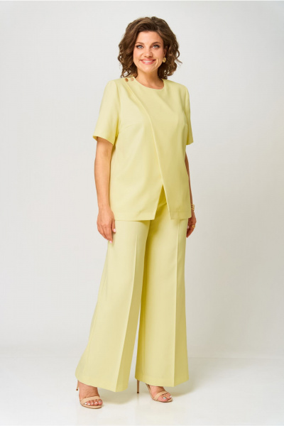 Брюки, жилет Орхидея 1597 лимонный - фото 3