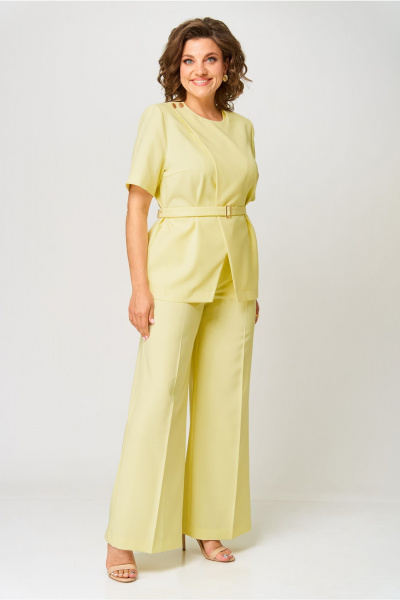 Брюки, жилет Орхидея 1597 лимонный - фото 1