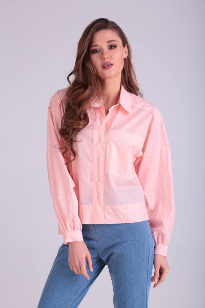 Рубашка TVIN 9017-1 пудра - фото 3