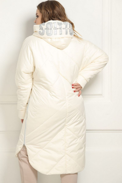 Пальто AMORI 2120 молочный - фото 4