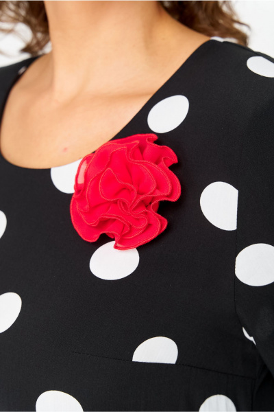 Платье DaLi 3722 черный_горох - фото 5