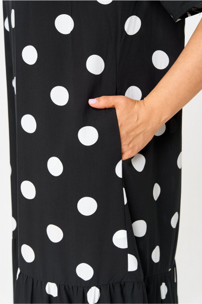 Платье DaLi 3722 черный_горох - фото 3