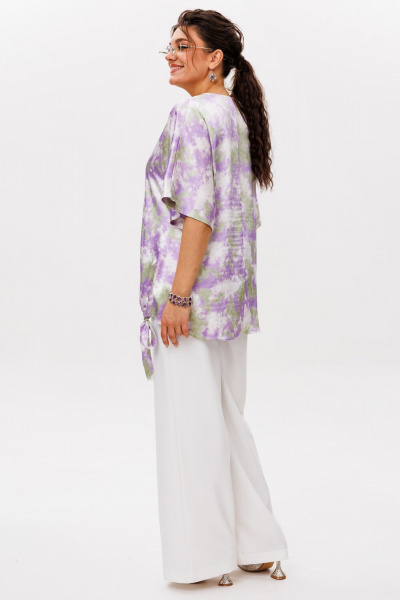 Блуза Anelli 1606 лавандовое_поле - фото 7