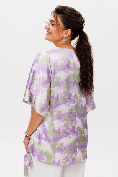 Блуза Anelli 1606 лавандовое_поле - фото 5