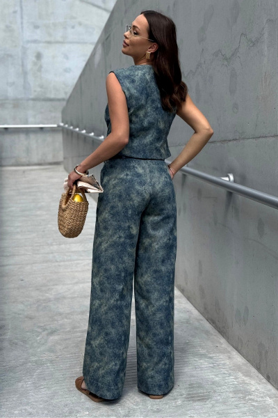 Брюки PRATA wear S037 синий - фото 8