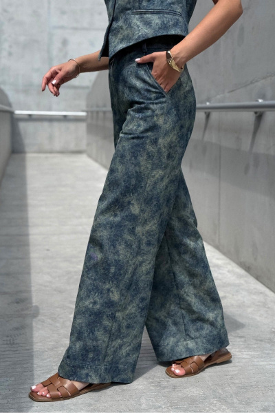 Брюки PRATA wear S037 синий - фото 6