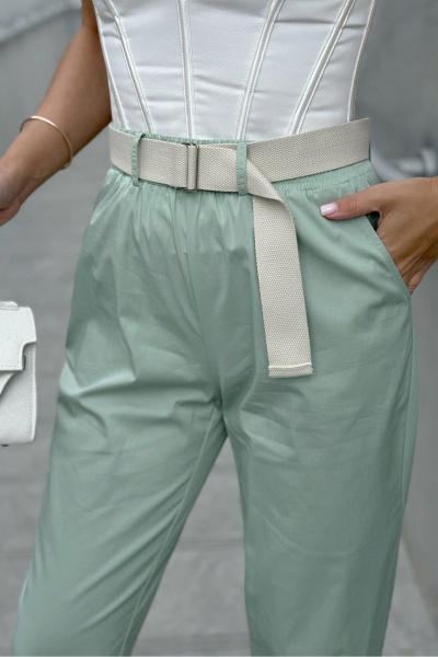 Брюки PRATA wear S035 мятный - фото 3