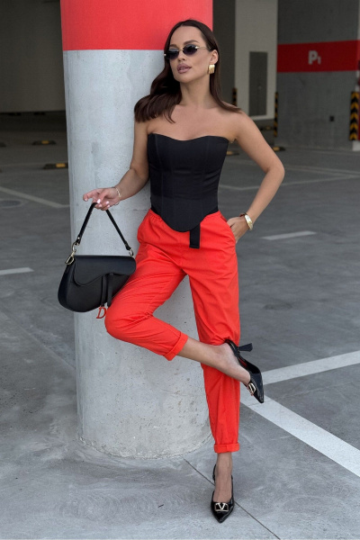 Брюки PRATA wear S035 красный - фото 6