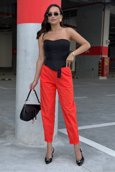 Брюки PRATA wear S035 красный - фото 3