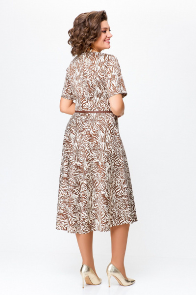 Платье Swallow 733.1 принт_рыжая_зебра - фото 6