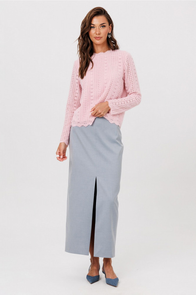 Юбка Butеr 2987 серо-голубой - фото 1