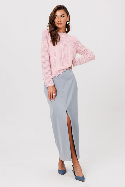 Юбка Butеr 2987 серо-голубой - фото 3