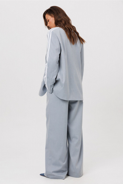Жакет Butеr 3116 серо-голубой - фото 5