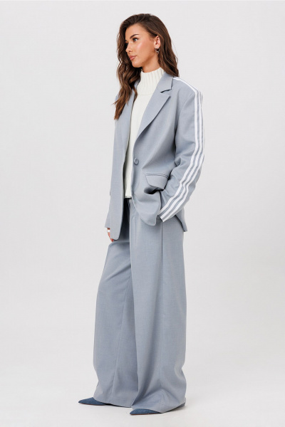 Жакет Butеr 3116 серо-голубой - фото 11