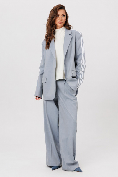 Жакет Butеr 3116 серо-голубой - фото 10