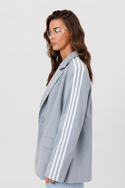 Жакет Butеr 3116 серо-голубой - фото 2