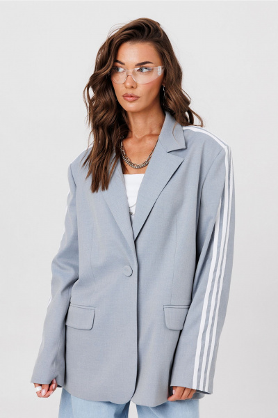 Жакет Butеr 3116 серо-голубой - фото 1