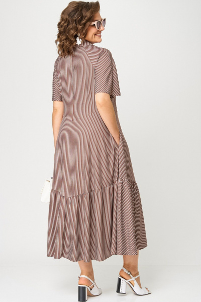 Платье EVA GRANT 7200С капучино_полоска - фото 7