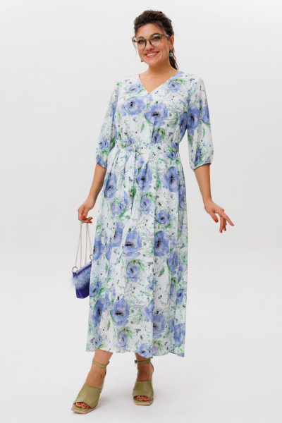 Платье Anelli 1605 льняное_утро - фото 9