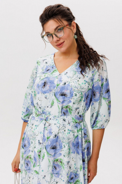 Платье Anelli 1605 льняное_утро - фото 7