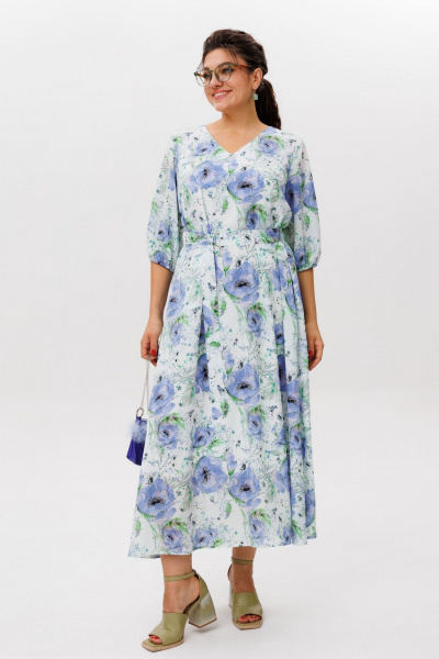 Платье Anelli 1605 льняное_утро - фото 6