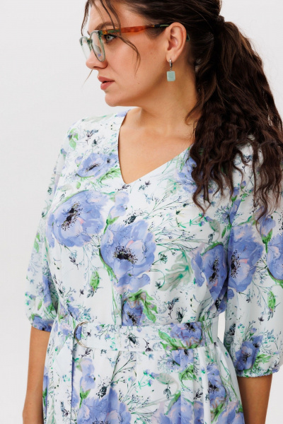 Платье Anelli 1605 льняное_утро - фото 5