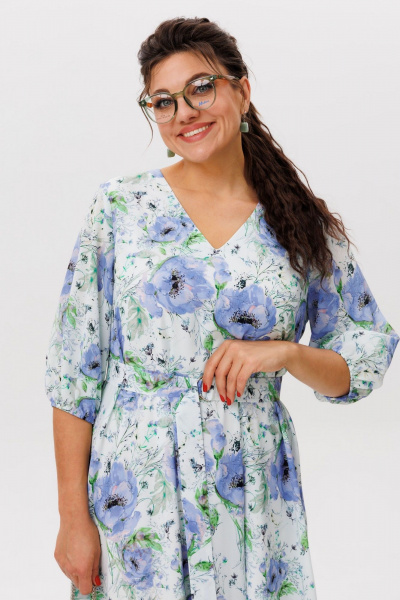 Платье Anelli 1605 льняное_утро - фото 3