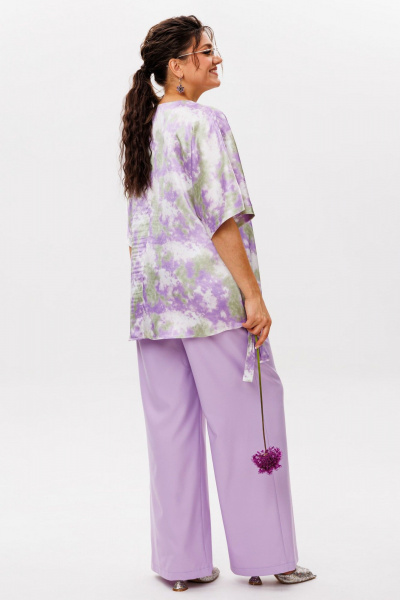 Брюки Anelli 1630 лавандовая_агония - фото 9