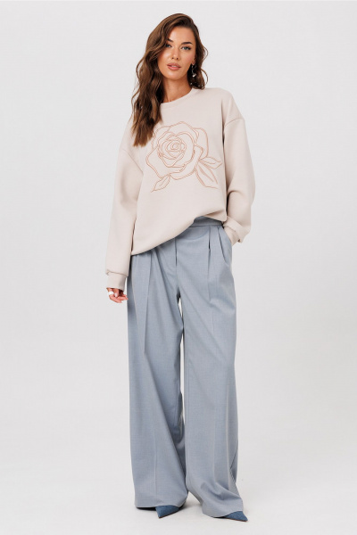 Брюки Butеr 3145 серо-голубой - фото 8