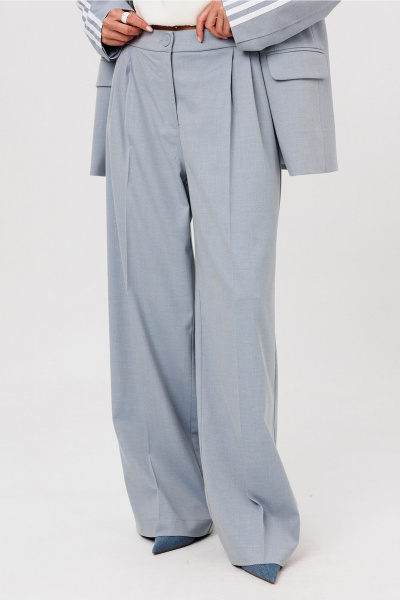 Брюки Butеr 3145 серо-голубой - фото 5