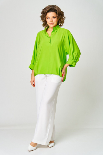 Брюки, рубашка Danaida 2216 зеленый/белый - фото 2