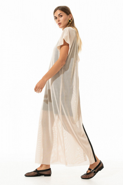 Платье Luna 241 молоко_чёрный - фото 17