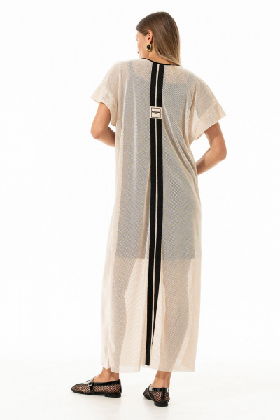 Платье Luna 241 молоко_чёрный - фото 15