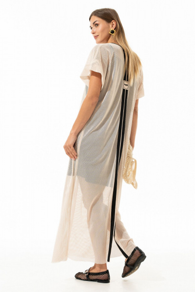 Платье Luna 241 молоко_чёрный - фото 11