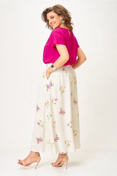 Юбка Andina city 1016-25 песочно-серый - фото 2