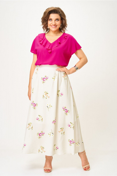 Юбка Andina city 1016-25 песочно-серый - фото 1