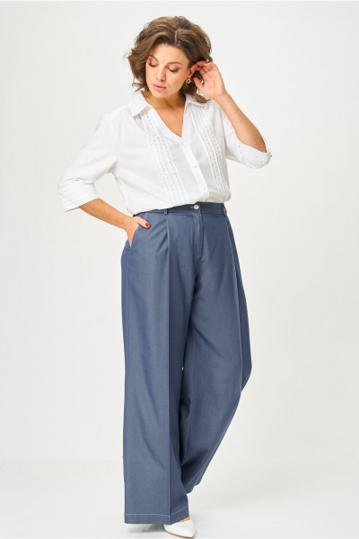 Брюки Andina city 2021-25 синий_джинс - фото 4