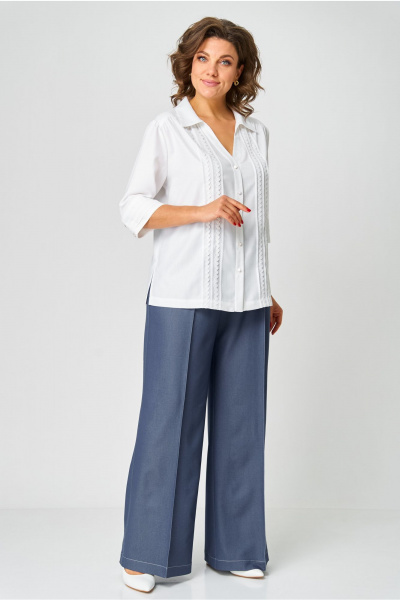 Блуза Andina city 5033-25 белый - фото 2