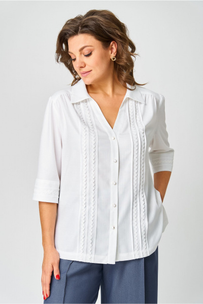 Блуза Andina city 5033-25 белый - фото 6