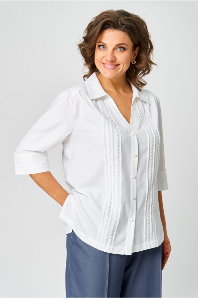 Блуза Andina city 5033-25 белый - фото 5