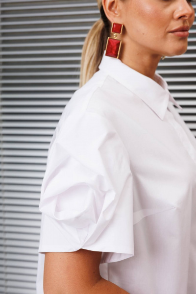 Блуза Мода Юрс 2916bl белый - фото 3