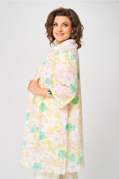 Блуза, брюки, кардиган Andina city 9073-25 сливочное_масло - фото 8