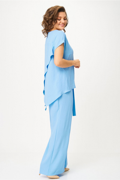 Блуза, брюки Andina city 9075-25 небесно-голубой - фото 2