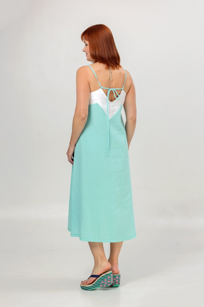 Сарафан Соджи 652 бирюзовый - фото 7